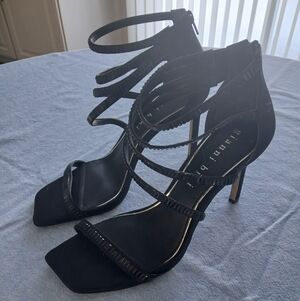 Gianni Bini Black Strappy Heels